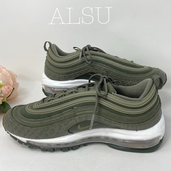 Nike Air Max 97 LX Cargo Khaki Leather W AUTHENTIC - Picture 2 of 8